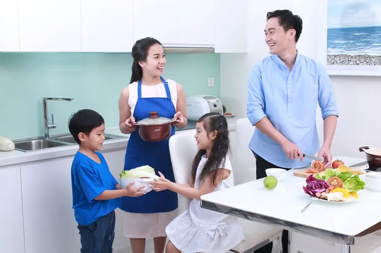 Chia sẻ việc nhà là chia sẻ yêu thương và trách nhiệm